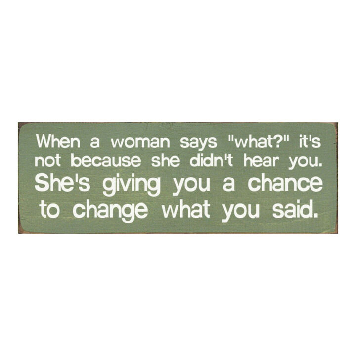 Funny Marriage Quote Wall Decor on Solid Knotty Pine Wood with Hanging Slot