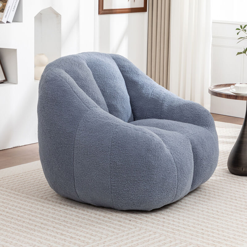 GOODSILO Plush Comfort Bean Bag Chair with Memory Foam Filling - Ergonomic Lounge Sofa for Ultimate Relaxation image number 4