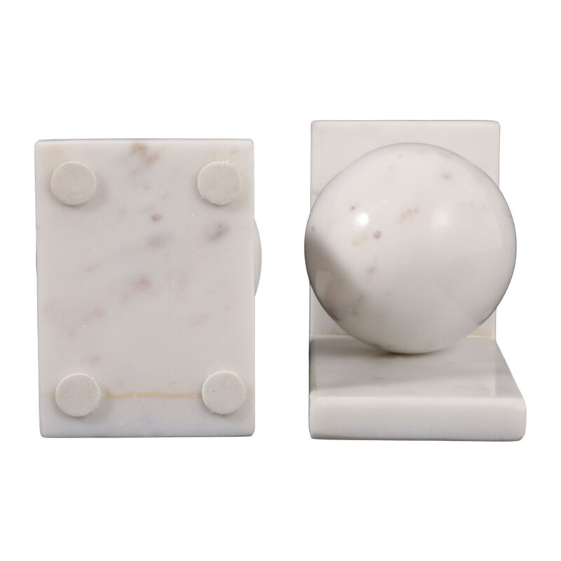 S/2 6" Marble Bookend W/3" Orb image number 5