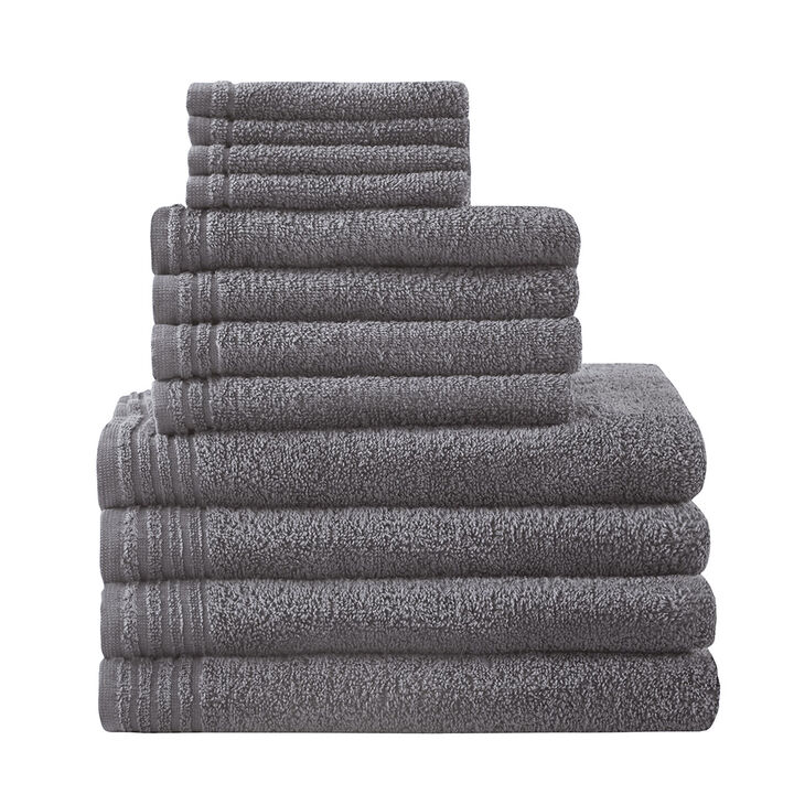 Gracie Mills Leocadia 12-Piece 100% Cotton Quick Dry Towel Set