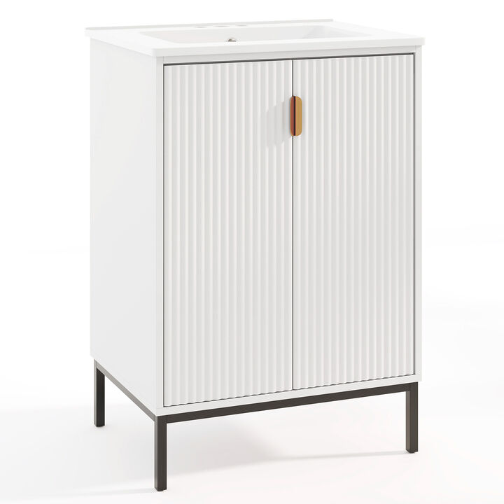 Bathroom Sink Cabinet Combo with Adjustable Shelf – Stylish Storage Solution