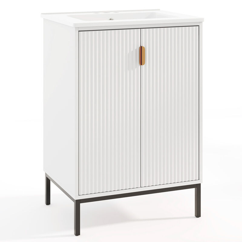 Bathroom Sink Cabinet Combo with Adjustable Shelf – Stylish Storage Solution