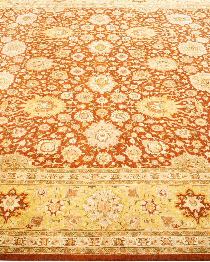 Mogul, One-of-a-Kind Hand-Knotted Area Rug  - Orange, 8' 1" x 10' 5" image number 4