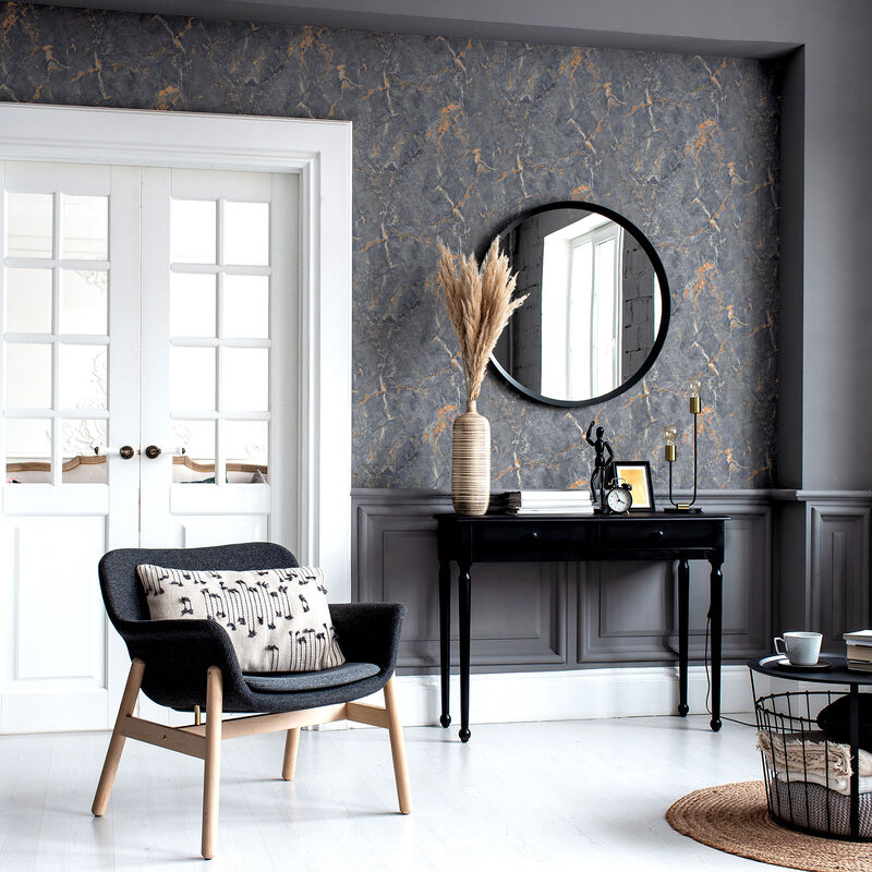 Darcel Grey Granite Wallpaper image number 3