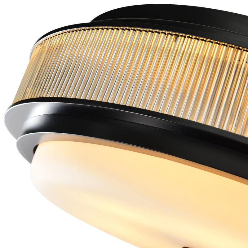 Valdivia 5 Light Black Flush Mount