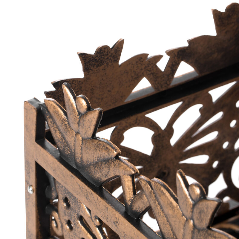 Set of 2 Outdoor Living Butterfly Square Plant Stands