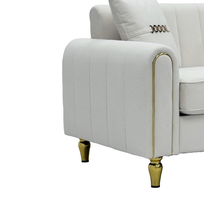 Dosjig Glam Tufted Velvet Sofa image number 5