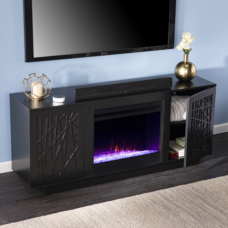 Ford Color Changing Fireplace Console