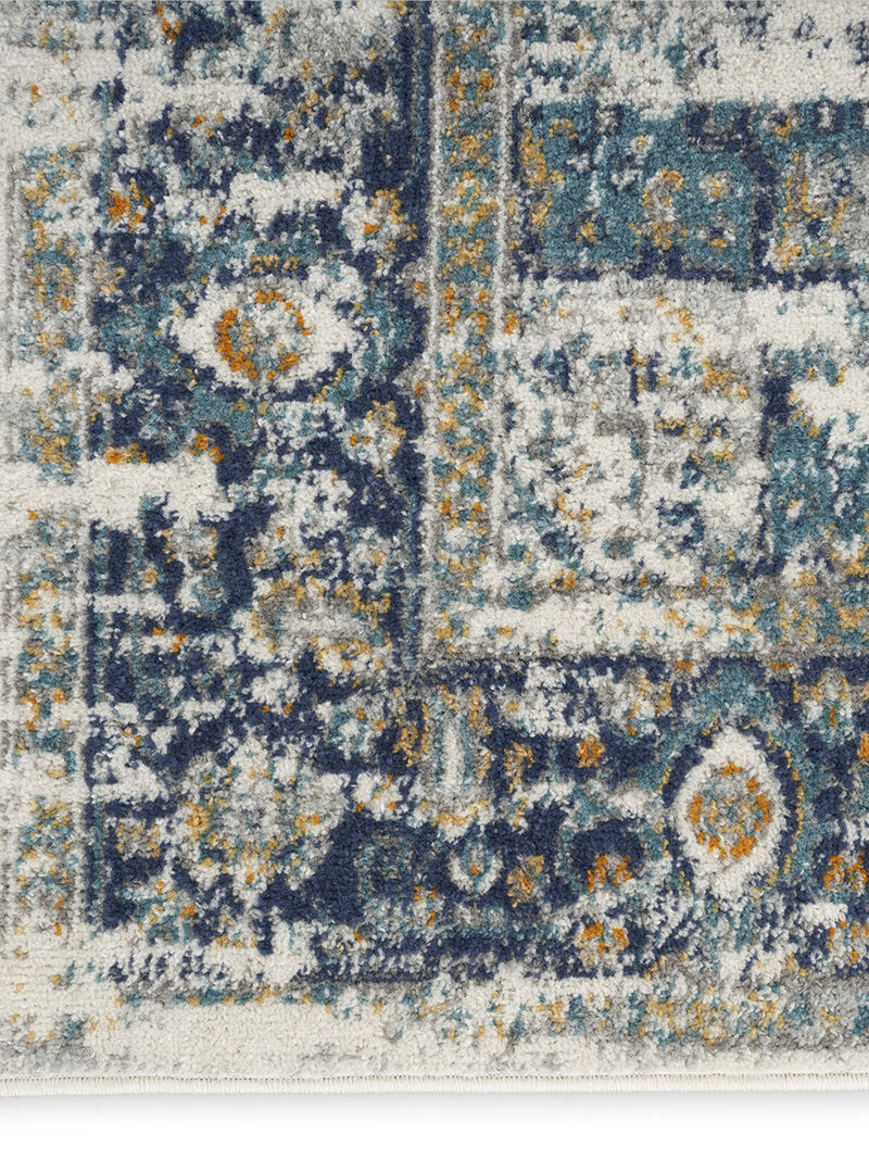 Passion PSN03 Ivory/Gray/Blue 5'3" x 7'3" Rug image number 3