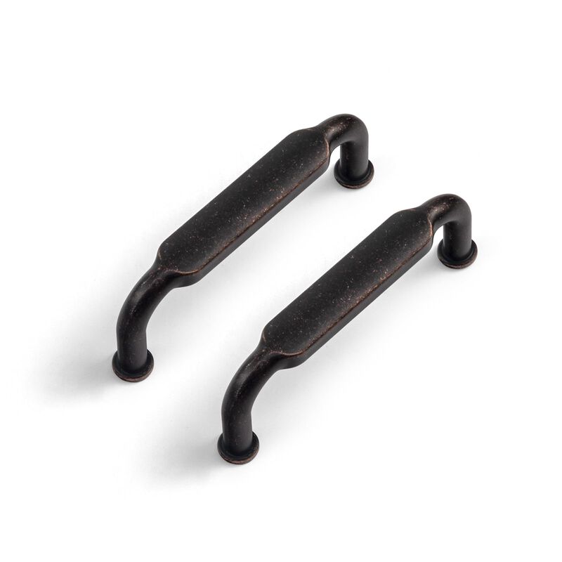 Goo-Ki 6 Pack 3 in (76mm) Hole Center Cabinet Pulls Antique Oil Rubbed Bronze Zinc Alloy Kitchen Drawer Pulls Drawer Handles 3.4