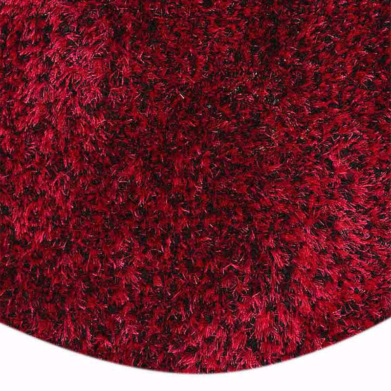 RUGSOTIC CARPETS HAND TUFTED SHAG POLYESTER ECO-FRIENDLY AREA RUGS  - Round, Size, Solid Plain Design, High Pile Thick Handmade Anti Skid Area Rugs for Living Room, Bed Room K00111 image number 3