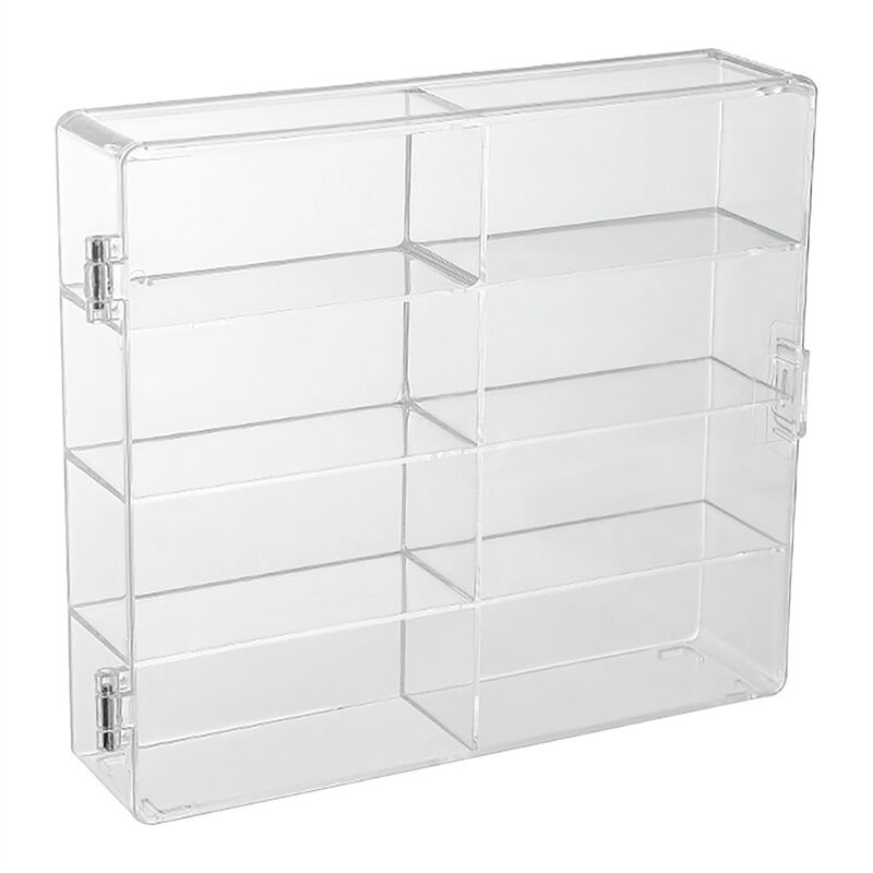 8-Slot Acrylic Organizer &ndash; Transparent Display Rack Storage Box for Small Items