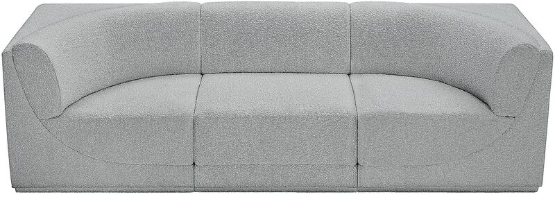 Meridian Furniture Ollie Grey Boucle Fabric Modular Sofa image number 5