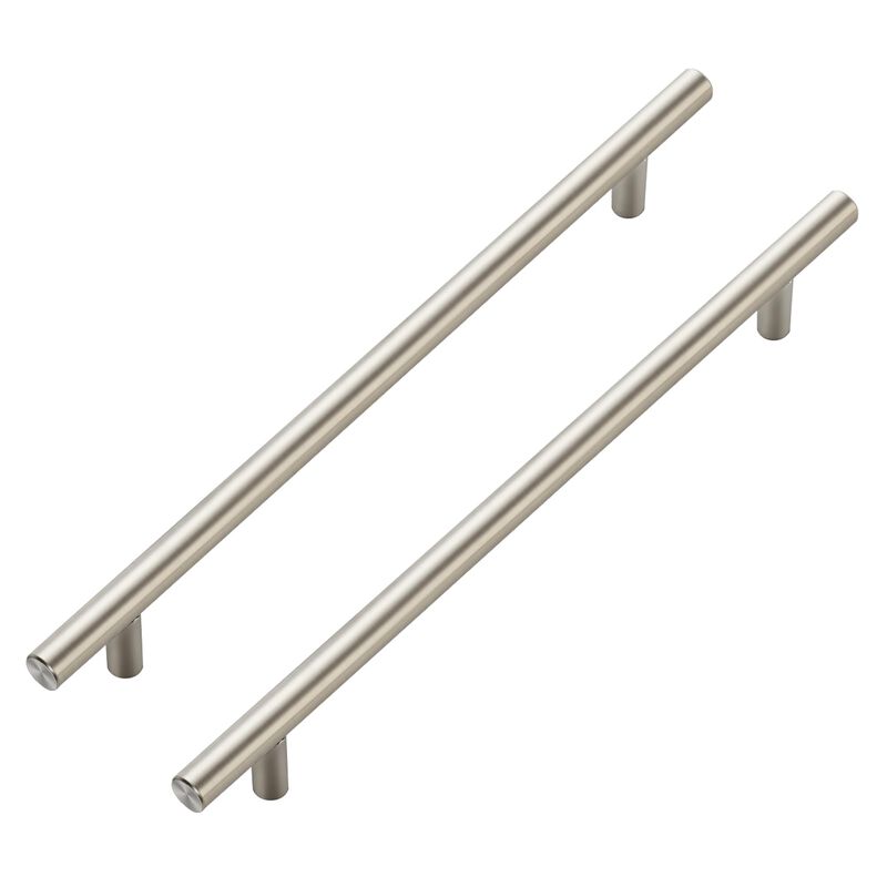 JOY DECOR 5 Pack Cabinet Handles, Brushed Nickel Cabinet Pulls, 8-3/4 in Hole Center Kitchen Cabinet Handles, Stainless Steel T