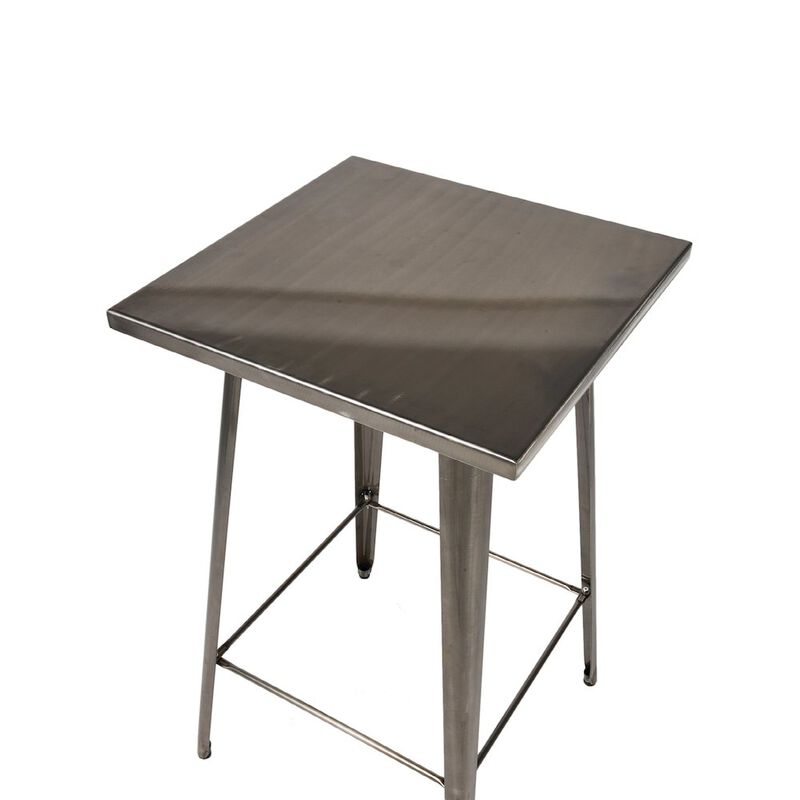 Commercial Seating Products Gunmetal Square Cocktail Table