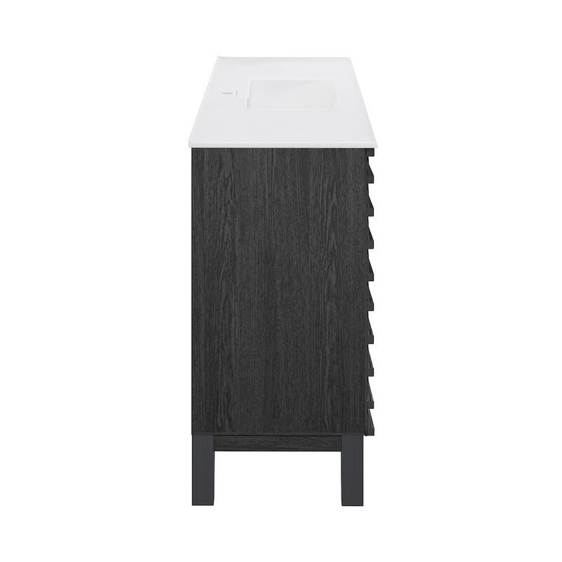 Cascade 48 in. Bathroom Vanity with 3-Hole Ceramic Sink Top image number 9