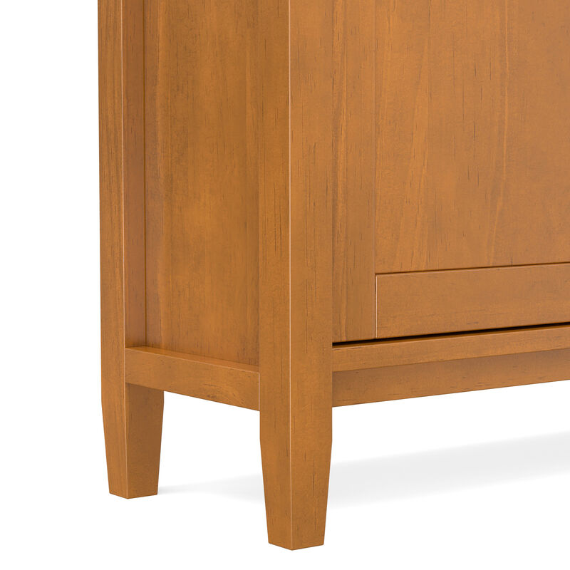 Warm Shaker SOLID WOOD 36 inch Wide Transitional Entryway Storage Cabinet in Light Golden Brown image number 9
