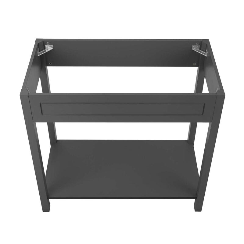 Modway Altura 36" MDF and Particleboard Bathroom Vanity Cabinet in Gray image number 5