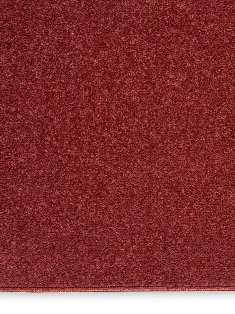 Nourison Essentials NRE01 Brick Red 2'2" x 14' Rug image number 4