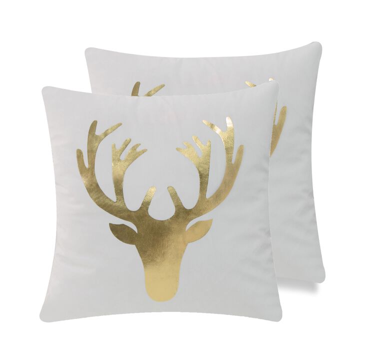 Christmas Icons throw pillow - set of 2