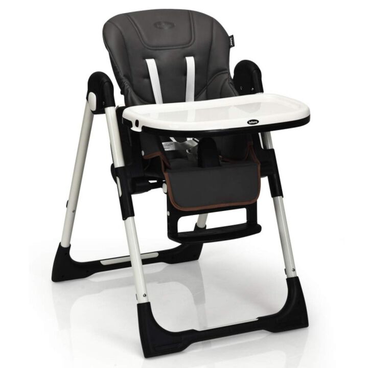 Hivvago Foldable High chair with Multiple Adjustable Backrest