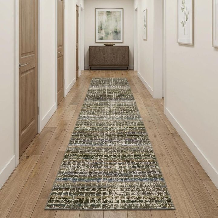 HomeRoots Abstract Runner Rug