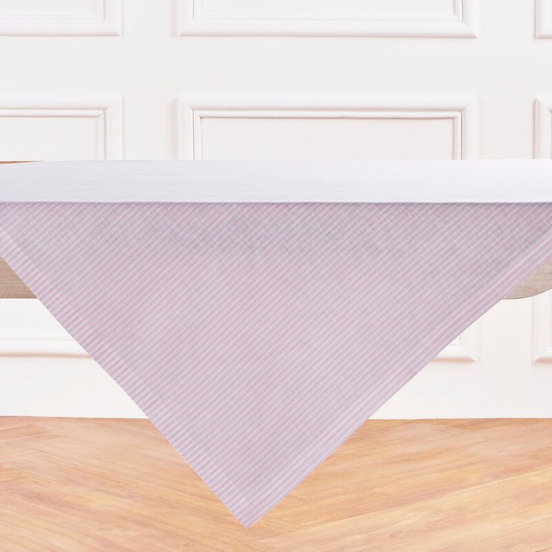 Christmas Linen Table Throw - Narrow Stripe, Solino Home