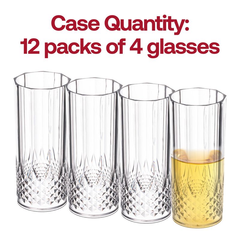 12 oz. High Ball Plastic Glasses (48 Glasses) image number 4