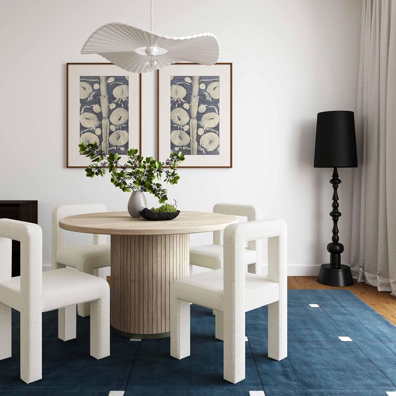 Casafoyer Hazel Cream Boucle Dining Chair image number 1