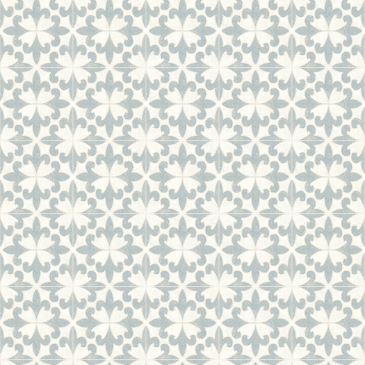 Remy Teal Fleur Tile Wallpaper (Set of 2)