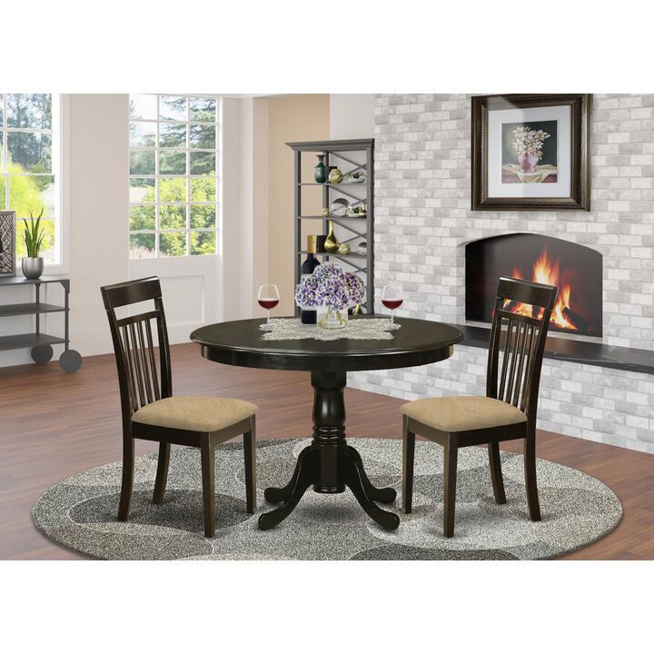 3 Pc Kitchen nook Dining set-Dining Table and 2 dinette Chairs