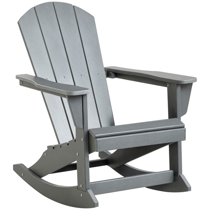 Hivvago Garden and Patio Adirondack Rocking Chair