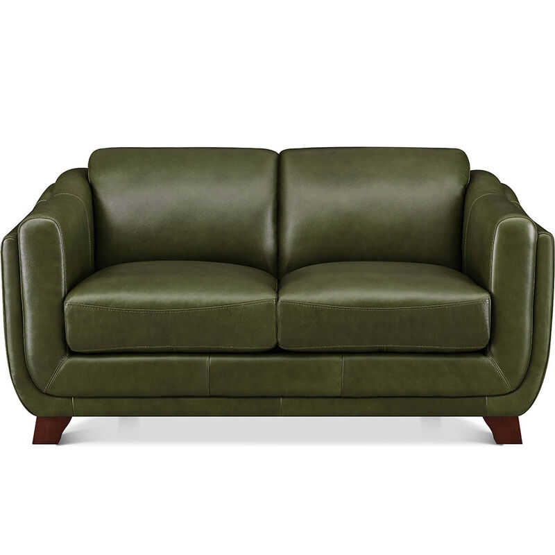 Omaha Top Grain Leather Loveseat