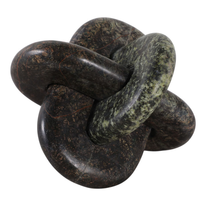 6" Green Forest Marble Knot