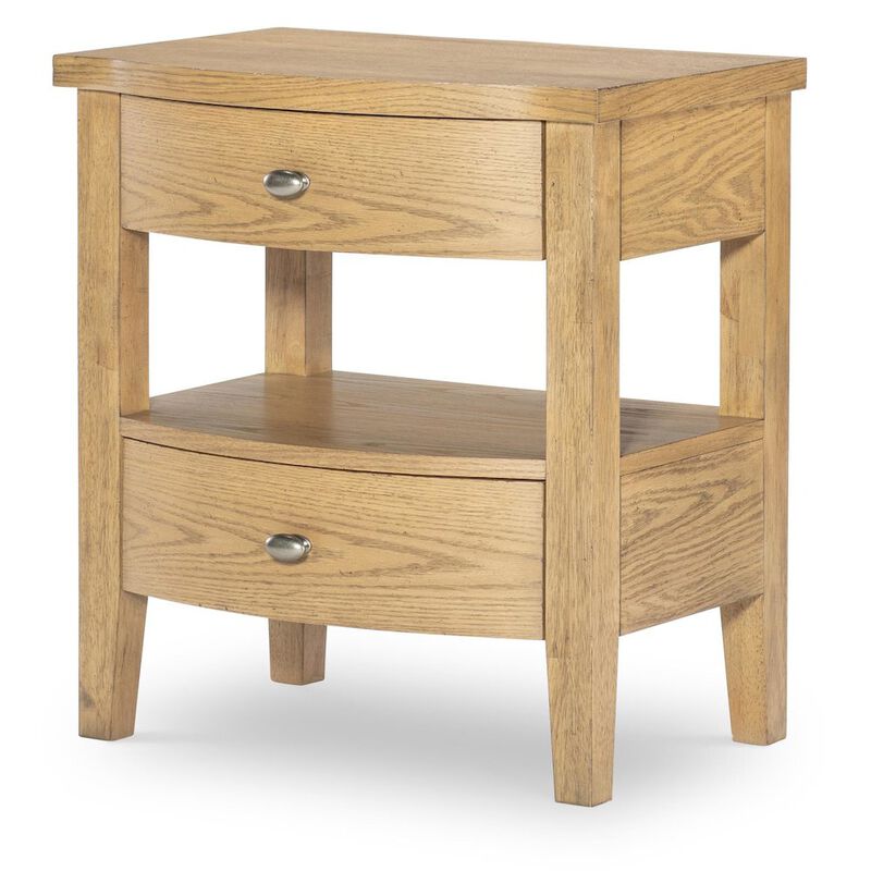 Legacy Classic Today's Traditions Open Night Stand (2 Drawers, 1 OPEN SHELF, USB-C)