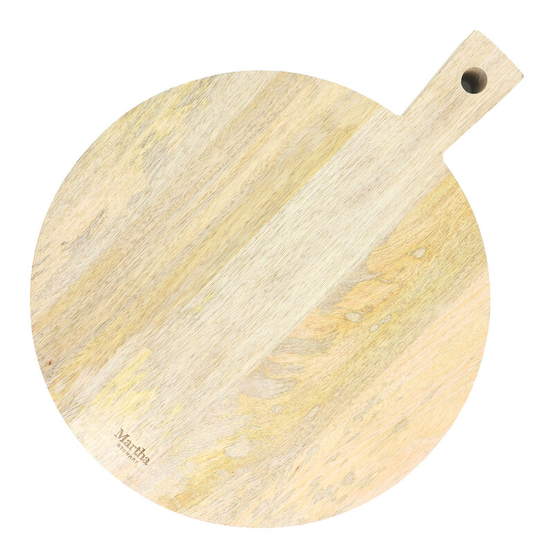 Martha Stewart Mango Wood 14" Round Charcuterie Serving Board