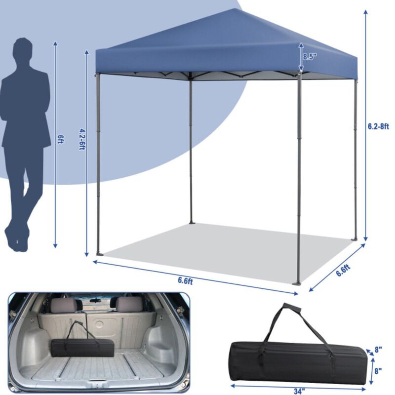 Outdoor Pop-up Canopy Tent with UPF 50+ Sun Protection