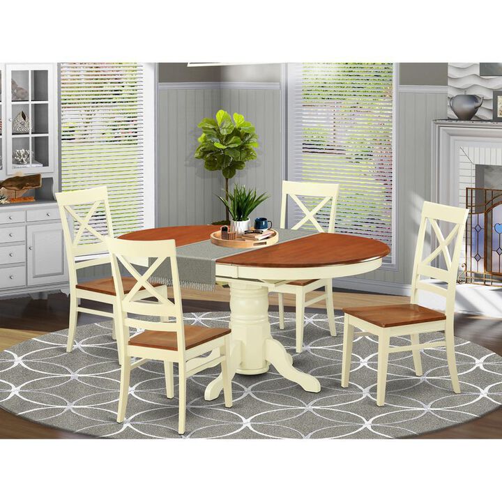 5 PC Table and chair set - Dining Table and 4 Kitchen Dining Chairs