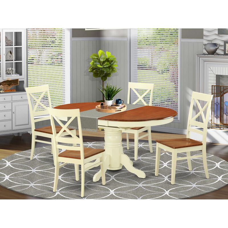 5 PC Table and chair set - Dining Table and 4 Kitchen Dining Chairs
