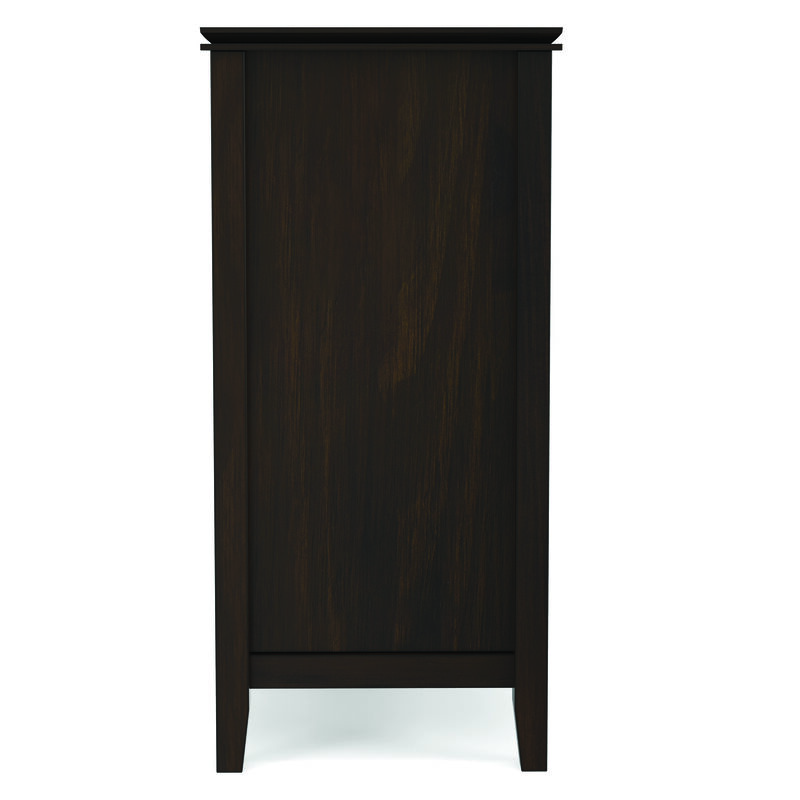 Artisan SOLID WOOD 53 inch Wide Contemporary TV Media Stand in Dark Chestnut Brown For TVs up to 60 inches image number 6