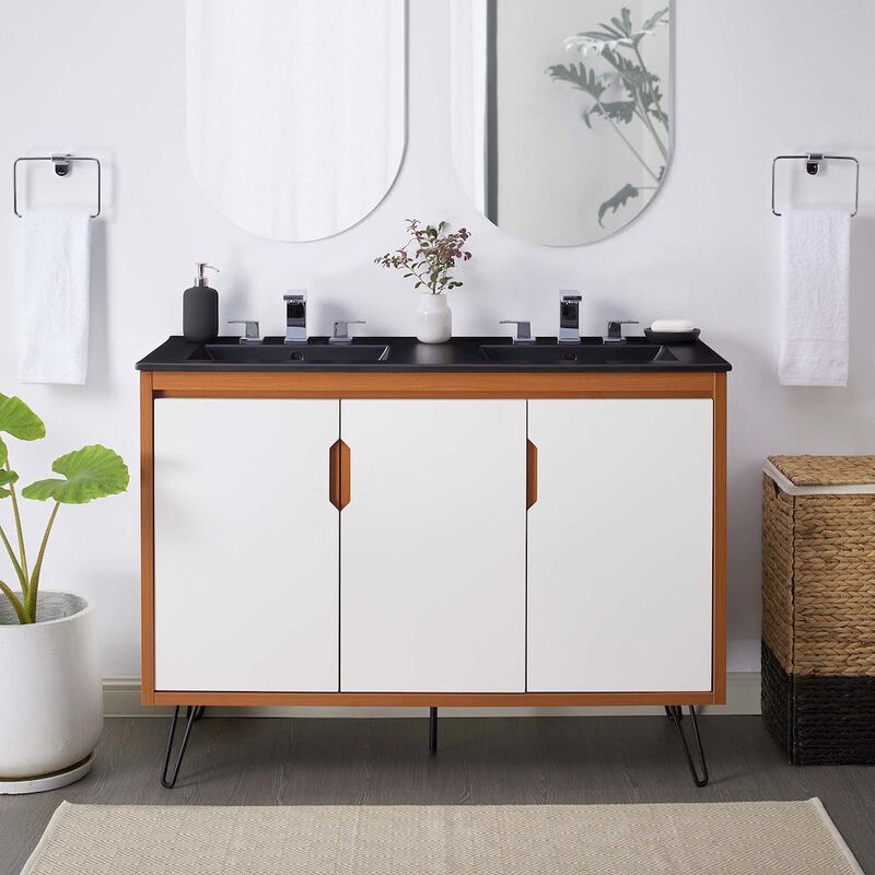 Energize 48" Double Sink Bathroom Vanity image number 7