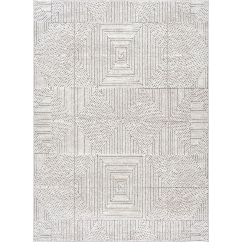United Weavers Reserve Montana White Area Rug 5'3 x 7'2