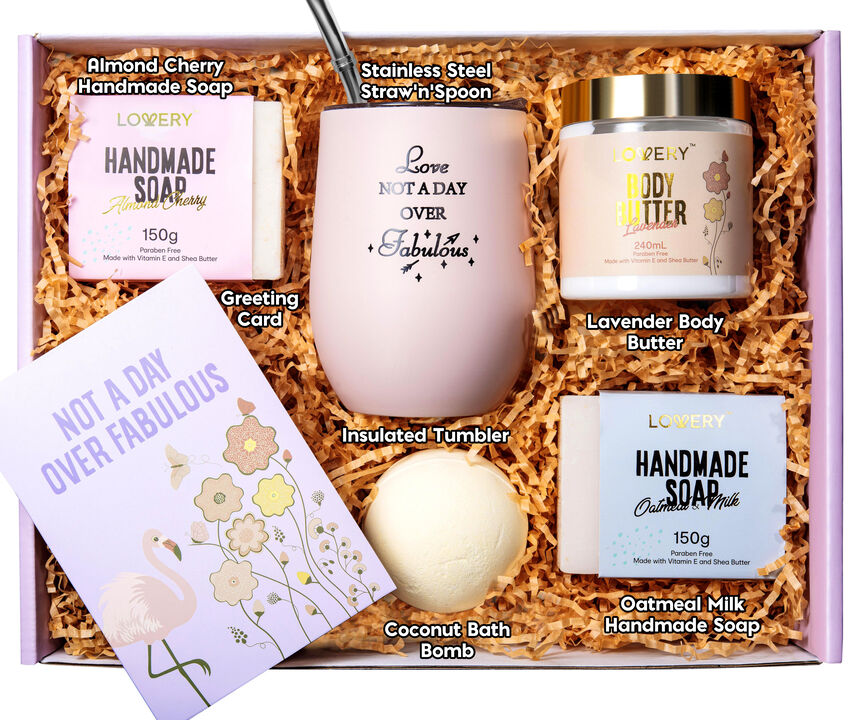 Handmade Not a Day Over Fabulous Relaxing Spa Kit, 8 Piece