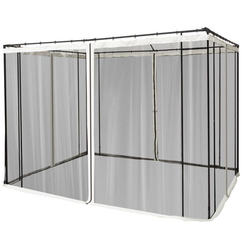 Hivvago 10x10 Canopy Tent Mesh Sidewall with Zipper image number 6