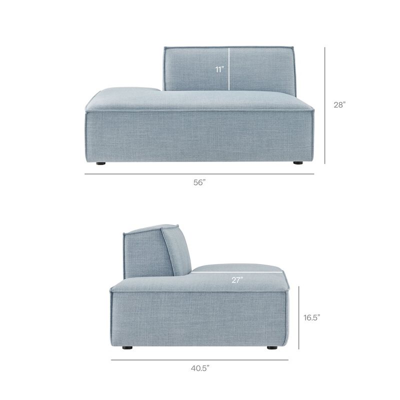 Restore 3-Piece Performance Fabric Upholstered Modular L-Shaped Sectional Sofa image number 4