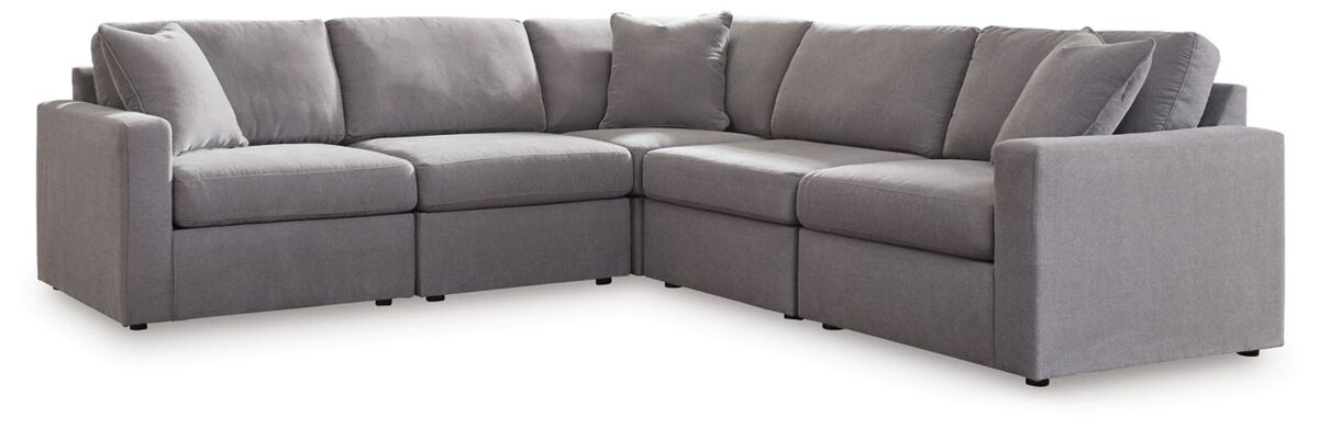 Modmax 5-Piece Sectional in Granite