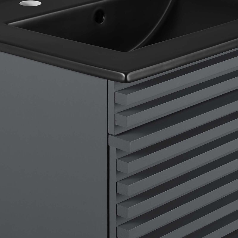 Render 24" Wall-Mount Bathroom Vanity image number 5