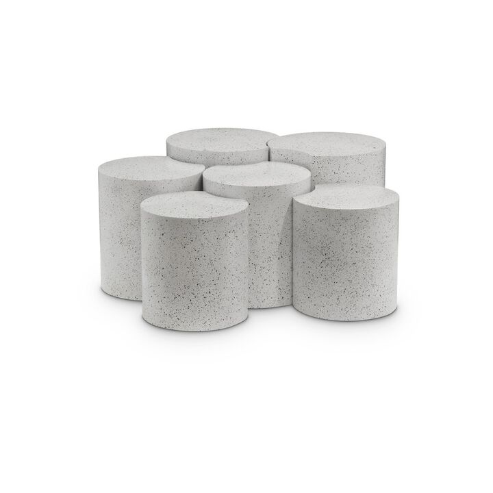 Meridian Furniture Dimple White Coffee Table