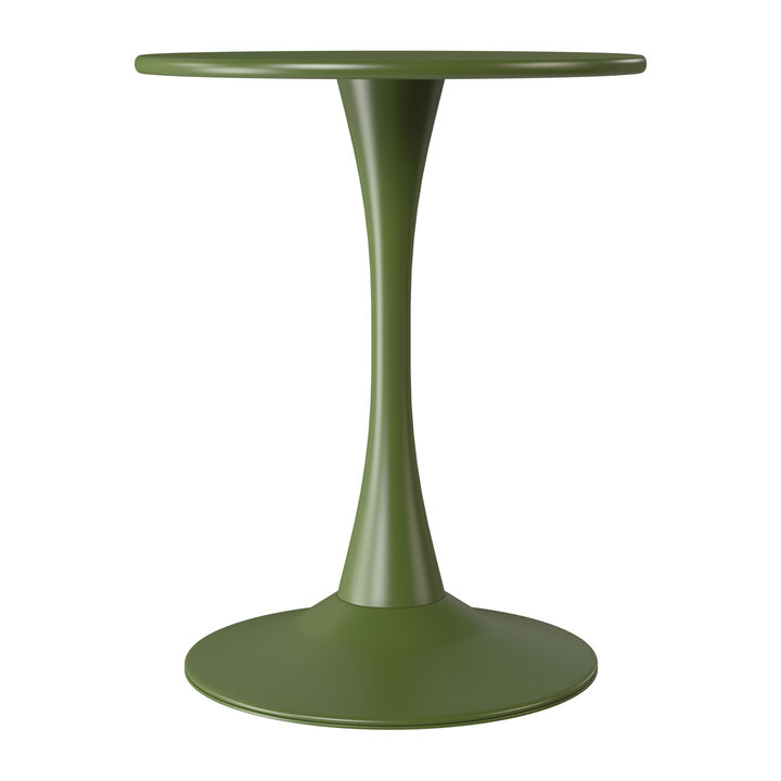 WestinTrends 23.5" Round Outdoor Indoor Metal Cocktail Dining Table