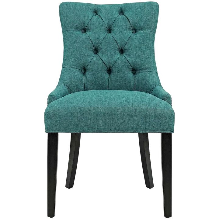 Tufted Upholstered Fabric Dining Chair for Kitchen and Dining Room, Beige